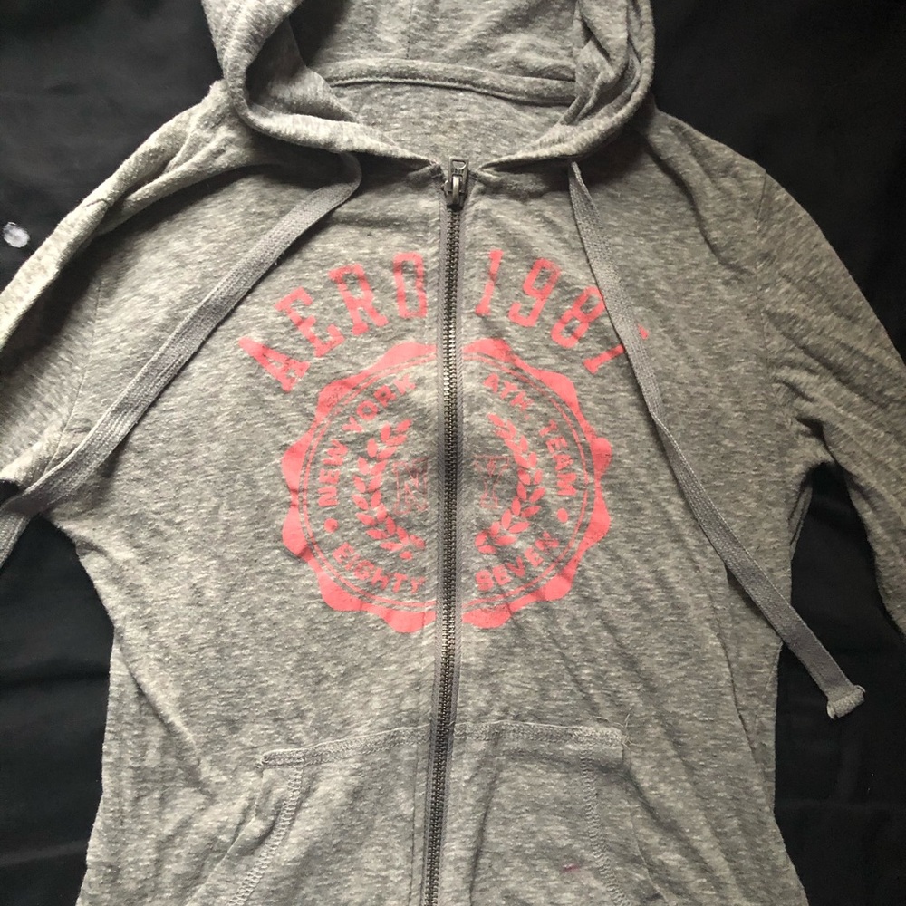 Grey and pink Aeropostale jacket